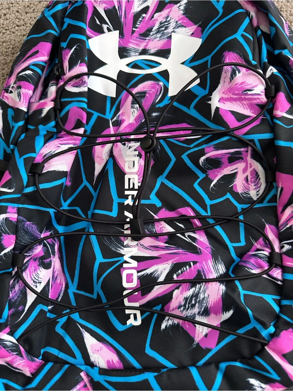 NEW Under Armour UA Hustle Sport 3S Backpack Brasilia 1364181 572 Vivid Magenta